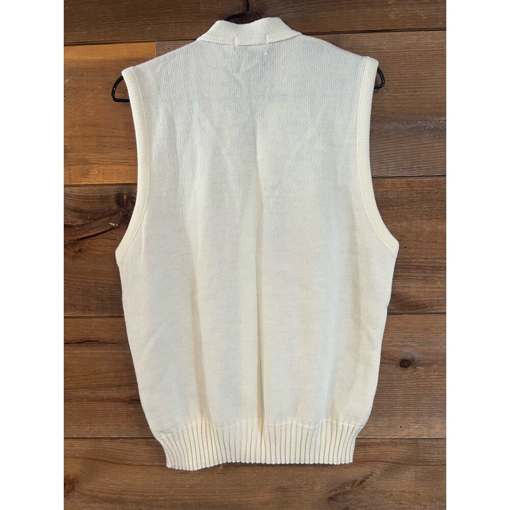 Vintage Blair‎ Cardigan 80s V-Neck Wool Wooden Like Buttons Womans Size L - Picture 2 of 5